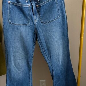 Classic Blue Women's Jeans - Wide Leg SZ 16
